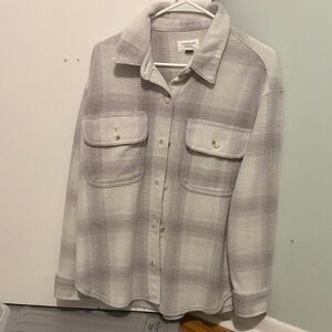 American Eagle Outfitters Gray Fleece Jacket